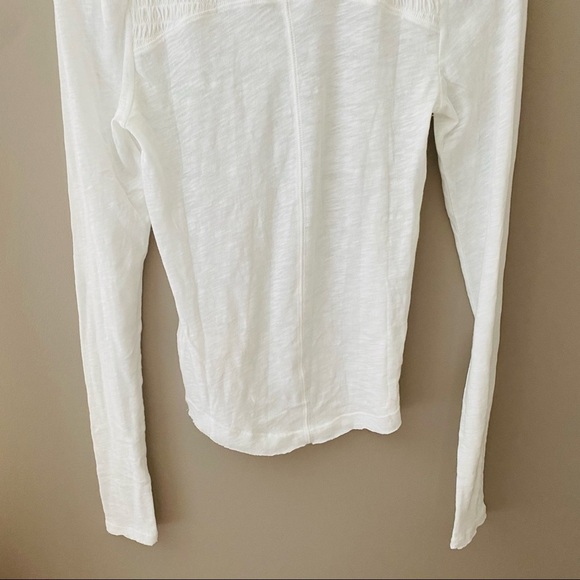 Free People Long Sleeve Top White Sz Small - Picture 6 of 8